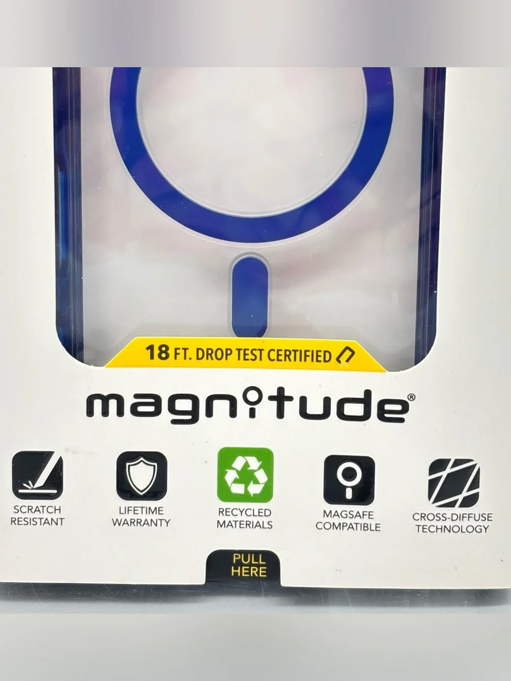 iPhone 16 Pro Case Clear Blue MagSafe 18 Ft Drop Protection Shockproof Cover New